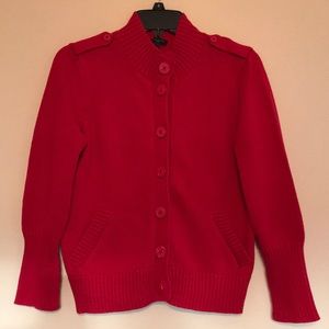 Talbots cotton sweater red MP